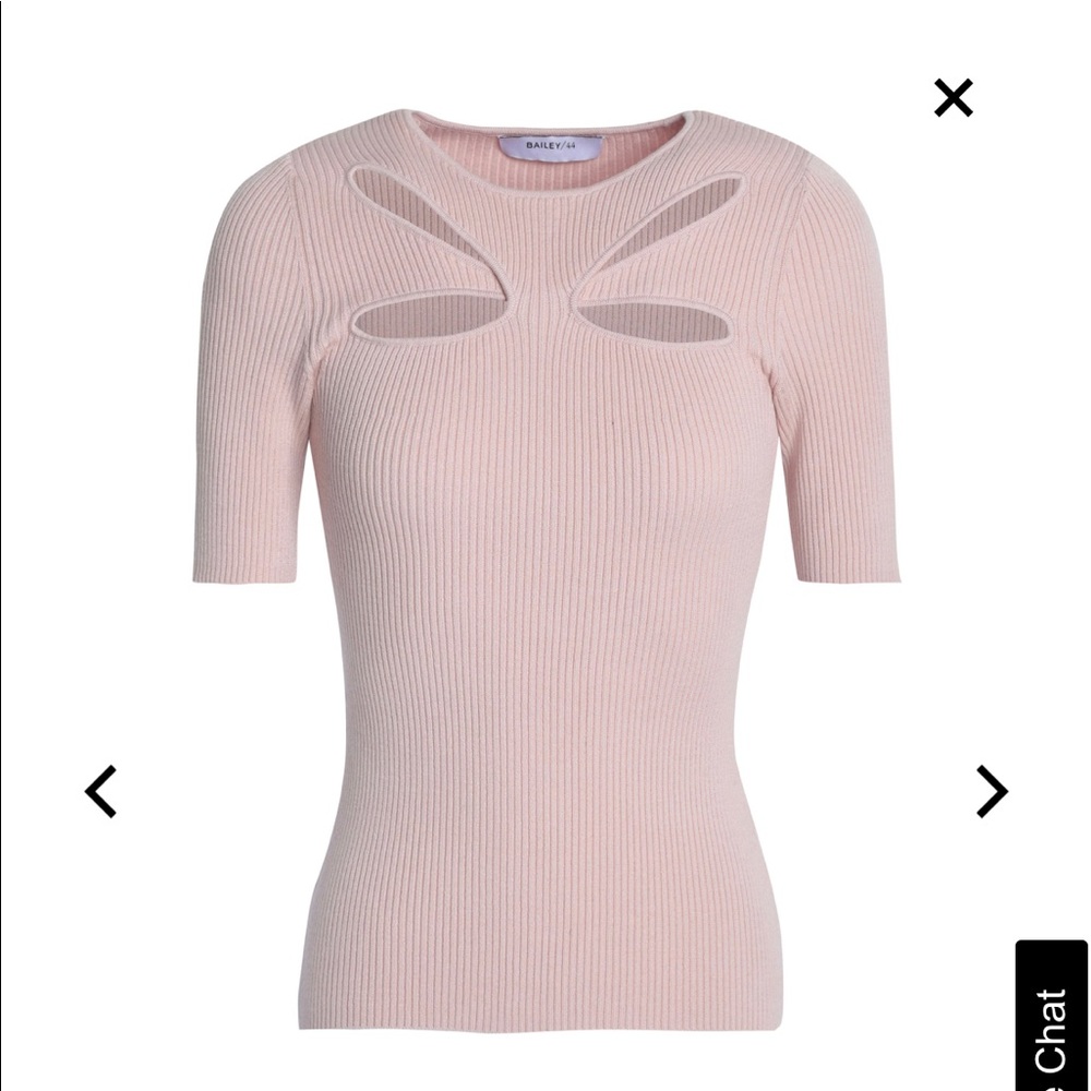 Bailey 44 cutout ribbed-knit top
